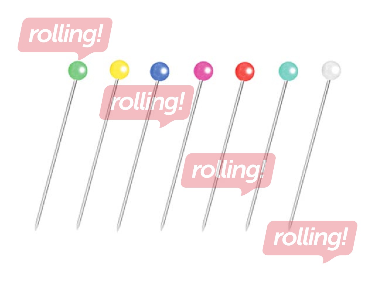 Stationery pins Forofis, assorted colors, 38mm, 100pcs.