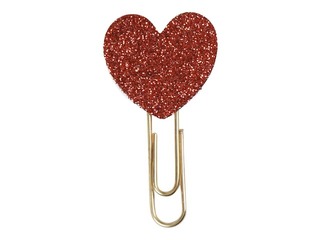 SALE Kirjaklambrid, südamed, 30mm, 6 tk.