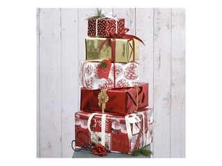 SALE Kirjaklambrid, kuldne süda, 30x20mm, 6 tk