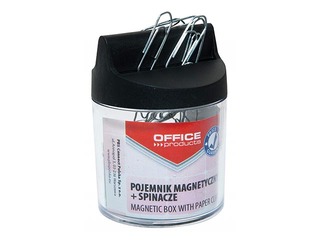 Box for paper clips Office Products, magnetic, 26mm, 100 pcs.