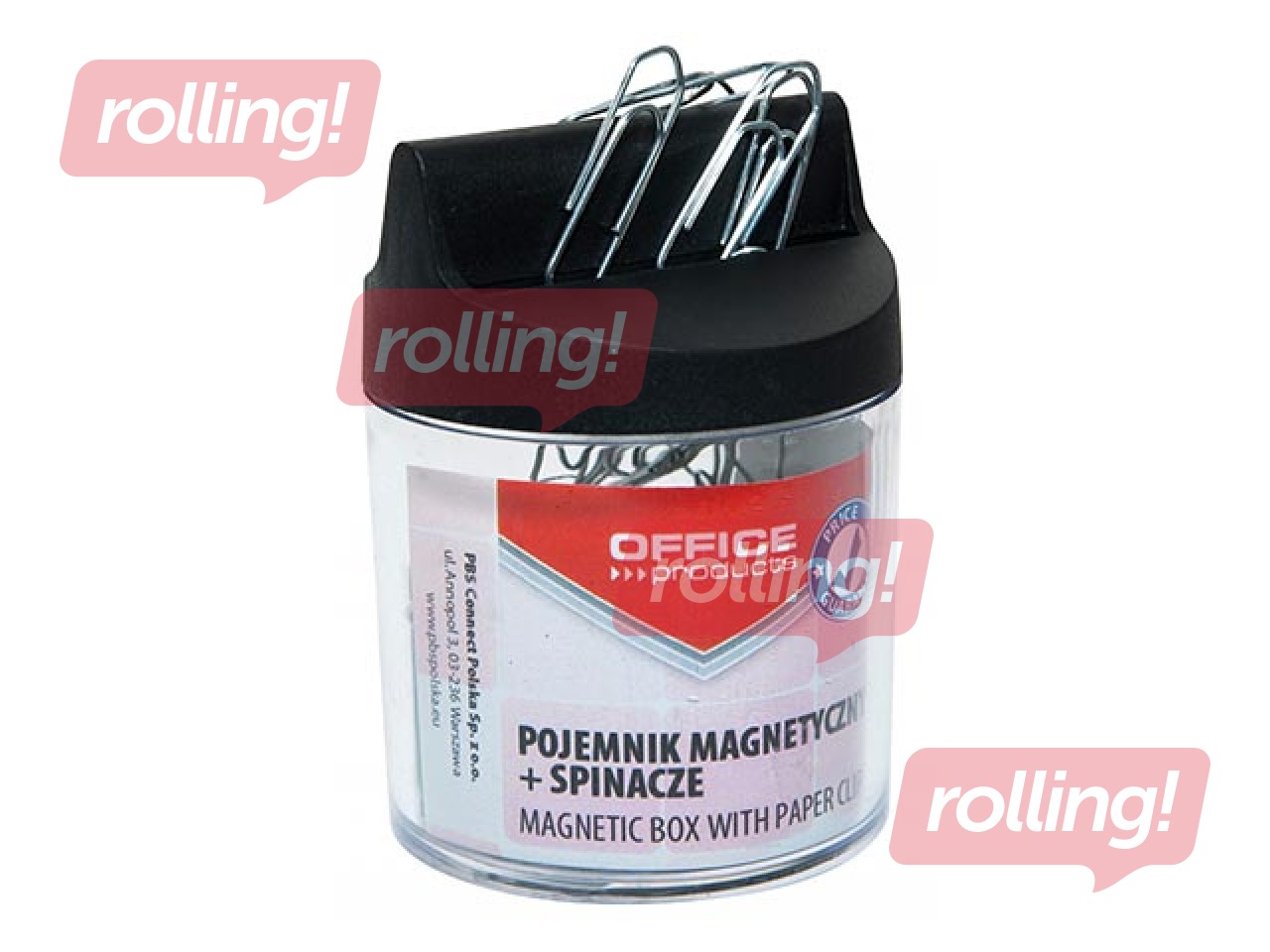 Karp kirjaklambrite jaoks Office Products, magnetiline, 26mm, 100 tk.