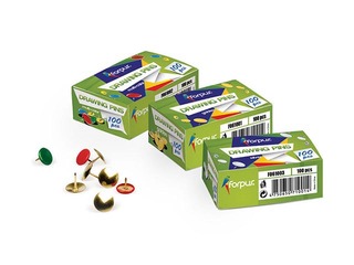 Кнопки Forpus, металические, золотистые, 9.5мм, 100 шт.