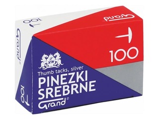 Кнопки Grand, серебристые, 100 шт.
