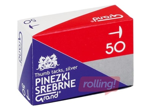 Knopkad Grand, hõbe, 50 tk.