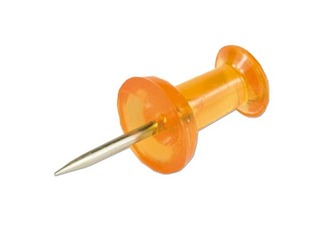 Kirjaklambrid korgitahvlile Milan, läbipaistvad, 30 tk.