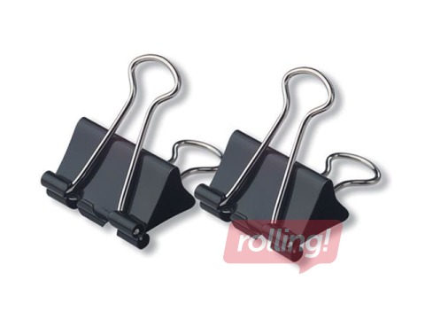 Paberiklambrid Concorde, 15mm, must, 12 tk.