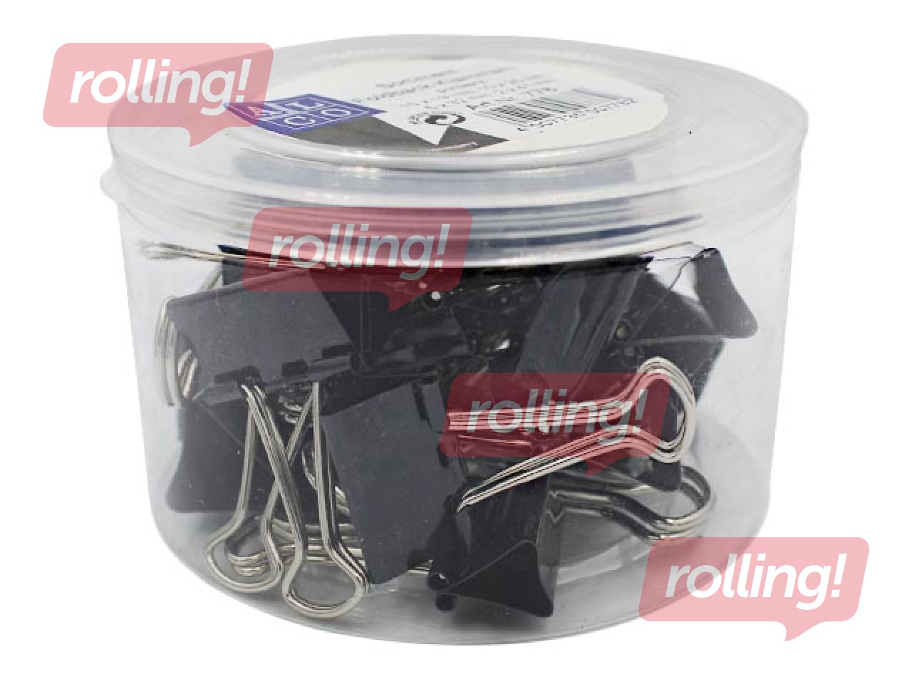 Paberiklambrid  Alco, erinevad suurused, must, 27 tk.