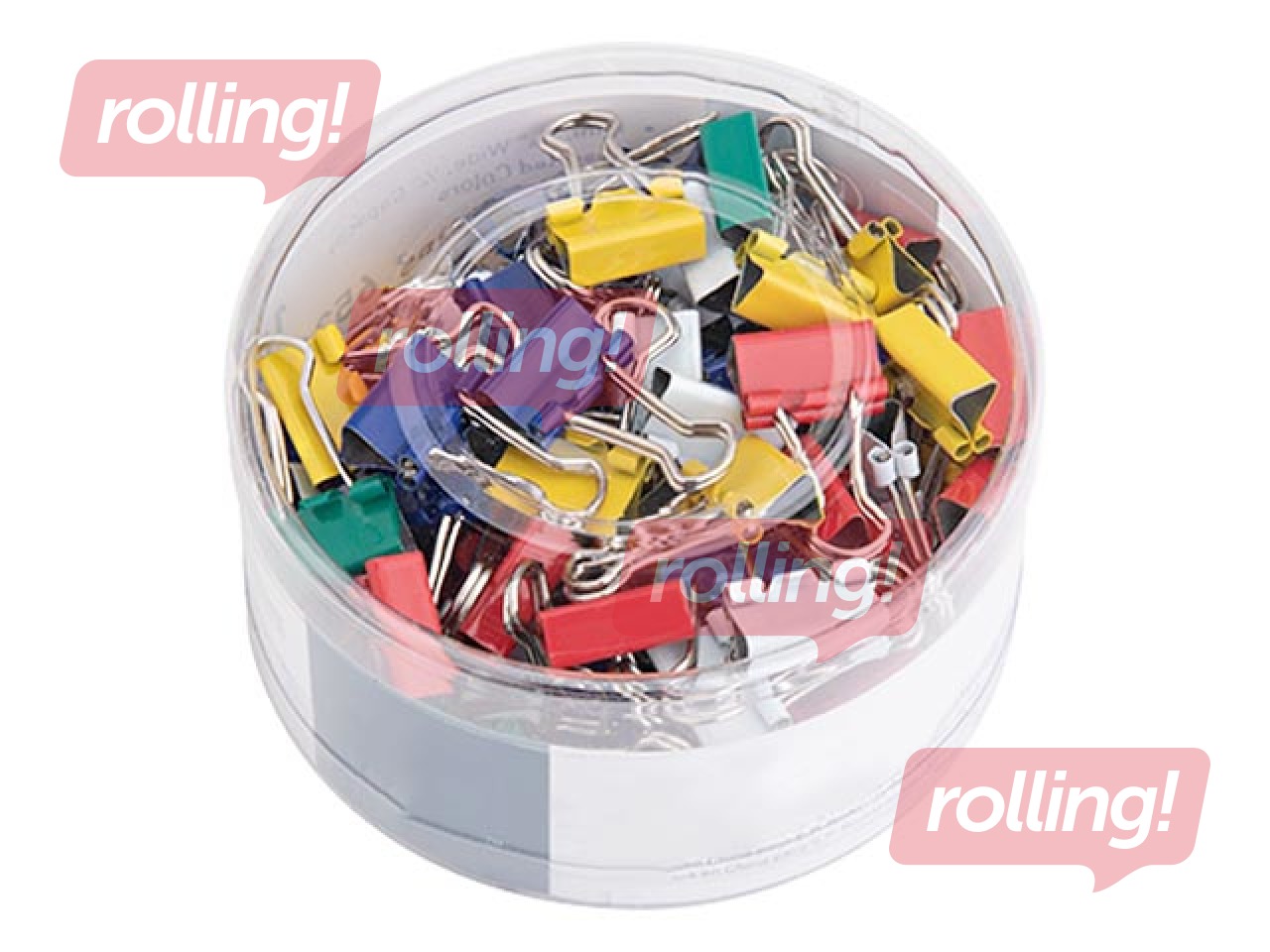 Зажимы для бумаги Alco, разных размеров, разных цветов, 42 шт.