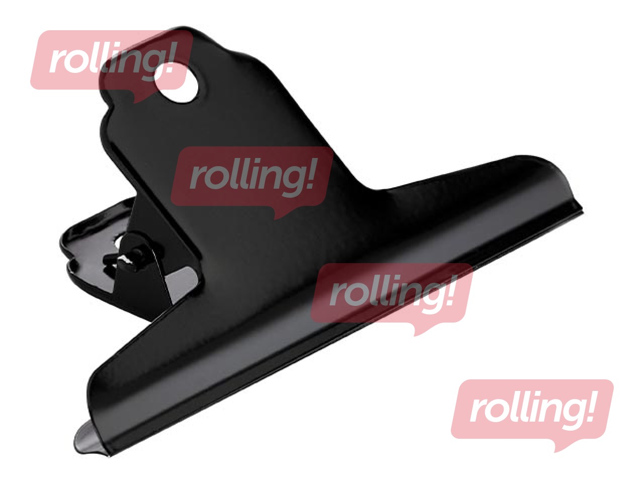 Kirjaklambrid ALCO, 100 x 30mm, must, 10 tk.
