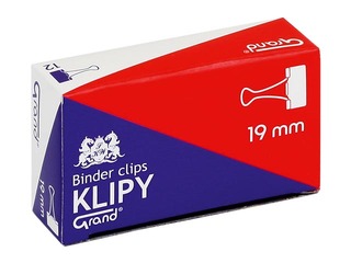 Зажимы для бумаги Grand, чёрные, 19мм, 12 шт.