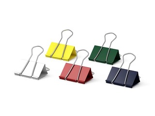 Binder Clips ErichKrause, 25mm, colored, 12 pcs.