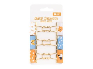 Metal paper clips Happy Color, dog motifs in assorted colors, 6 pcs.