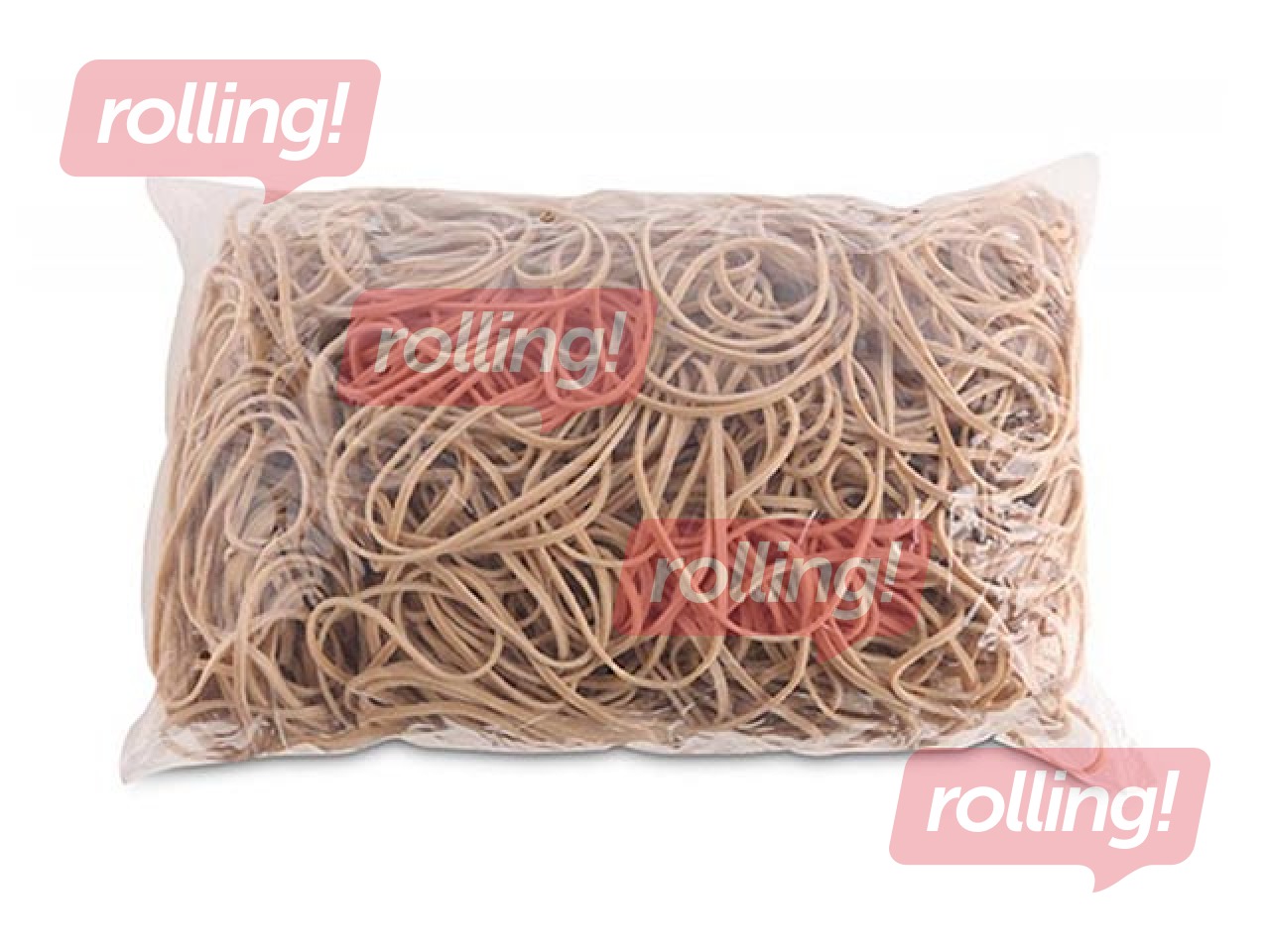 Rubber bands, natural, 40mm, 1kg