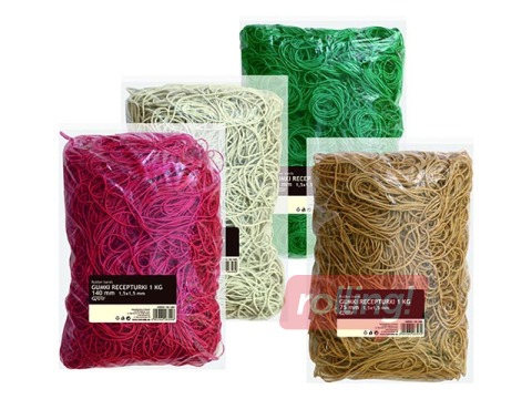 Rubber bands, natural, 50mm, 1kg