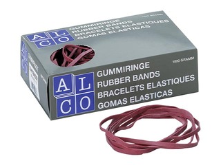 Naudas gumijas Alco, sarkanas, 130x10mm, 1kg