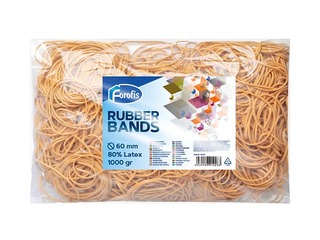 Rubber bands Forofis, natural, 60mm, 1kg