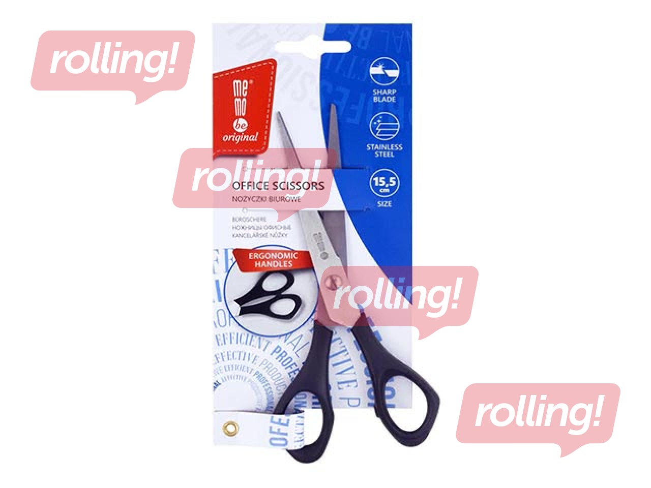 MemoBe kontori käärid, 15.5cm