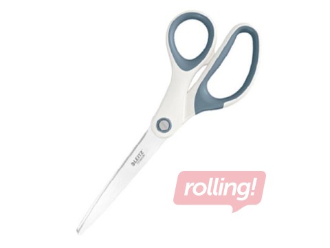 Scissors Leitz WOW, titanium, white, 20.5cm