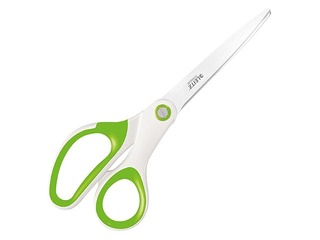 Scissors Leitz WOW, titanium, green, 20.5cm