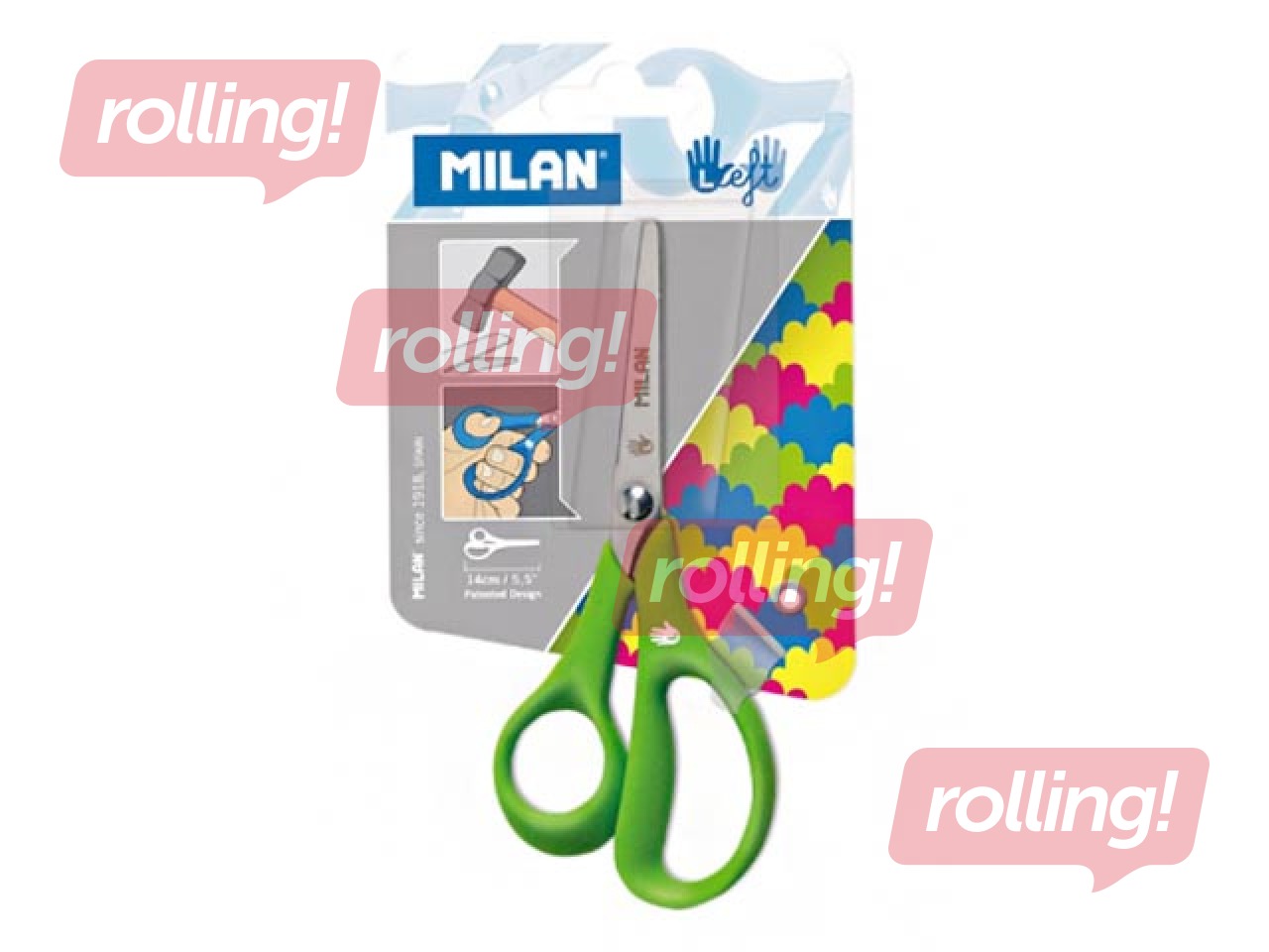Šķēres Milan, kreiļiem, 14.5cm