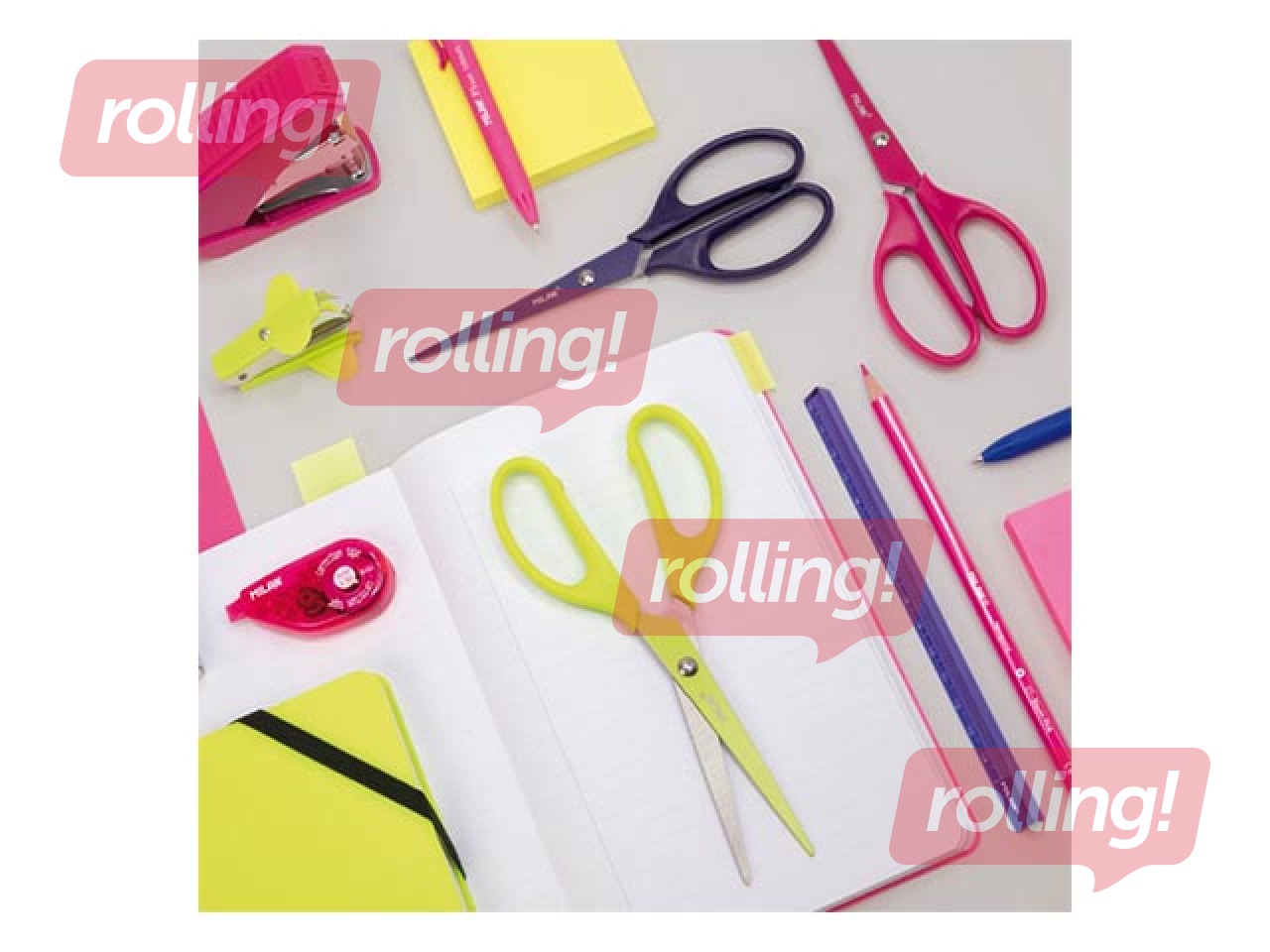 Scissors Milan Acid, pink, 17cm