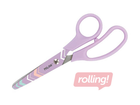 Šķēres bērniem Milan Basic Pastel, ceriņu krāsā, 13.4cm