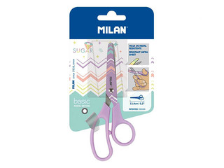 Šķēres bērniem Milan Basic Pastel, ceriņu krāsā, 13.4cm