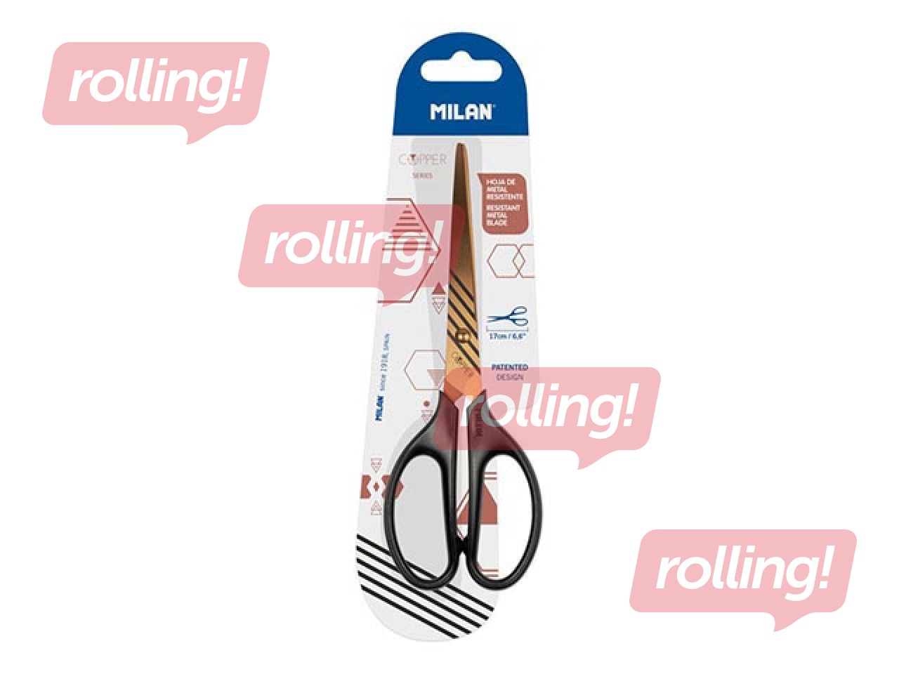 Scissors Milan Copper, 17cm 