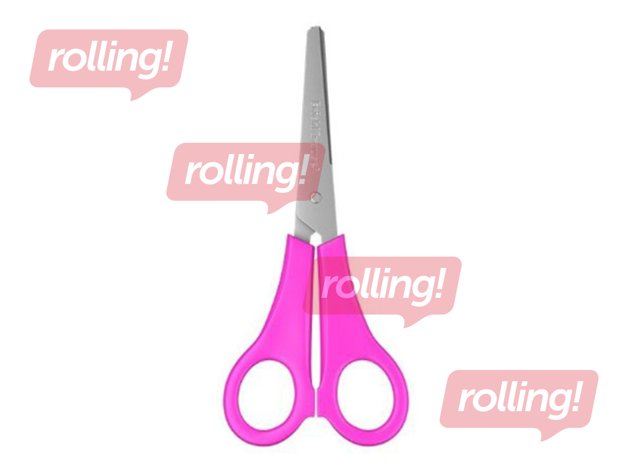 Laste käärid ErichKrause, JOY, vasakukäelistele, neoonroosad, 13.5cm