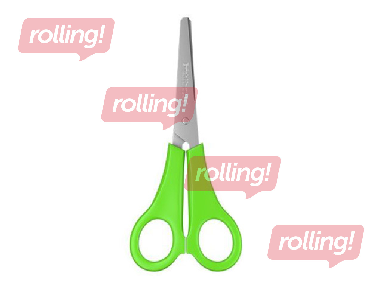 Laste käärid ErichKrause, JOY, vasakukäelistele, neoonrohelised, 13.5cm