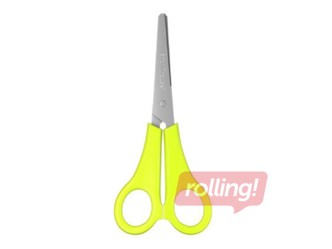 Children's scissors ErichKrause, JOY, for left-handed users, neon yellow, 13.5cm