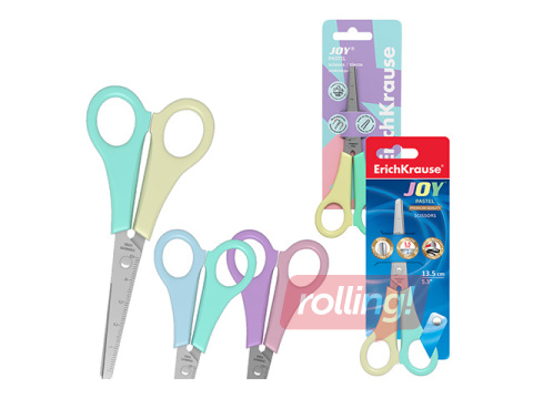 Laste käärid ErichKrause, JOY Pastel, 13.5cm