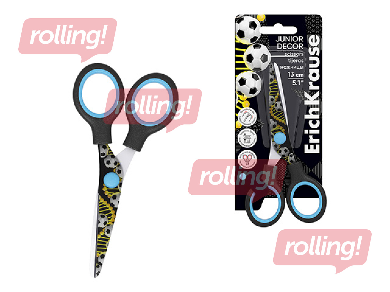 Laste käärid ErichKrause, Sport DNA, 13cm