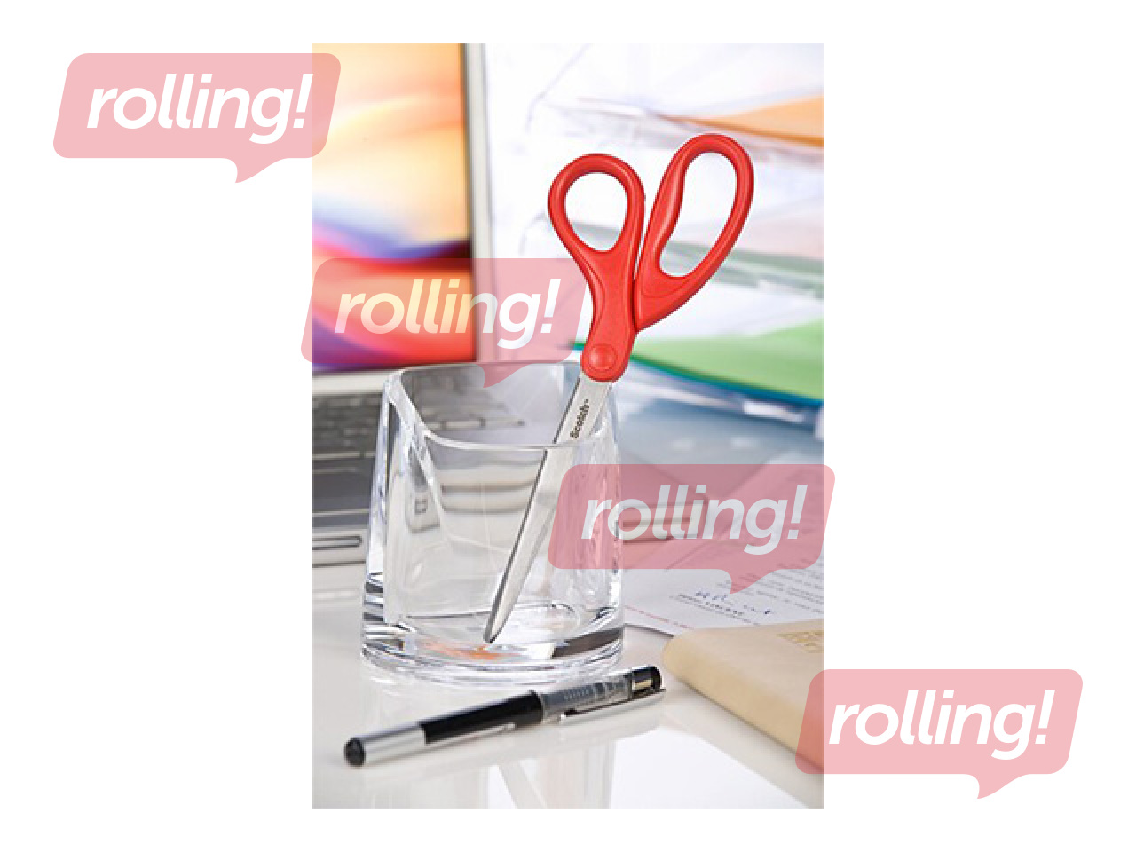 Scissors Scotch Universal, 18cm, red