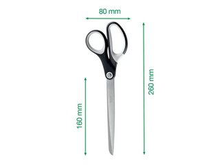 Käärid Leitz, titaanist, 26cm, mustad