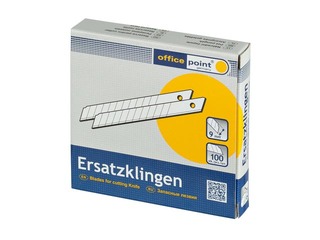 Spare blades for office cutters Office Point, 9mm, 10 pcs.