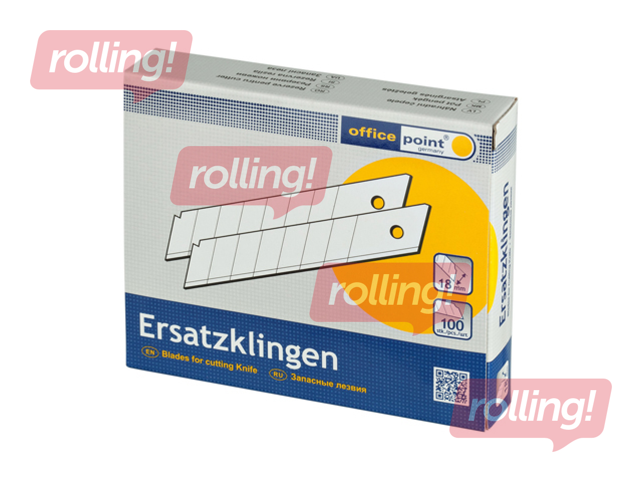 Лезвия для ножей Office Point, 18мм, 10 шт.