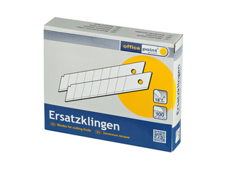 Spare blades for office cutters Office Point, 18mm, 10 pcs.
