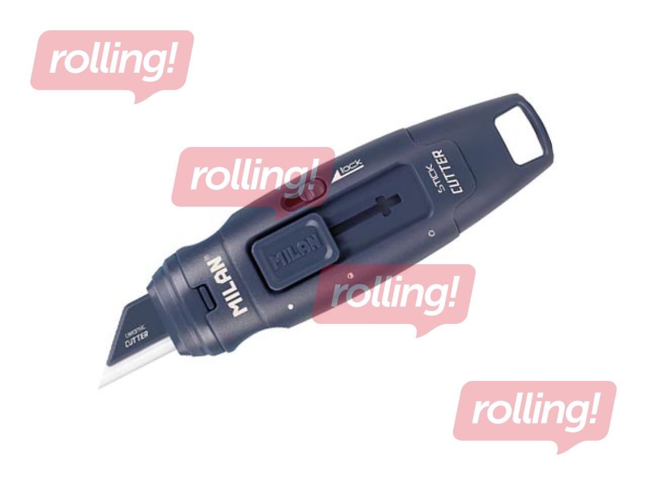 Blade cutter Milan, Stick, with ceramic blade, navy blue