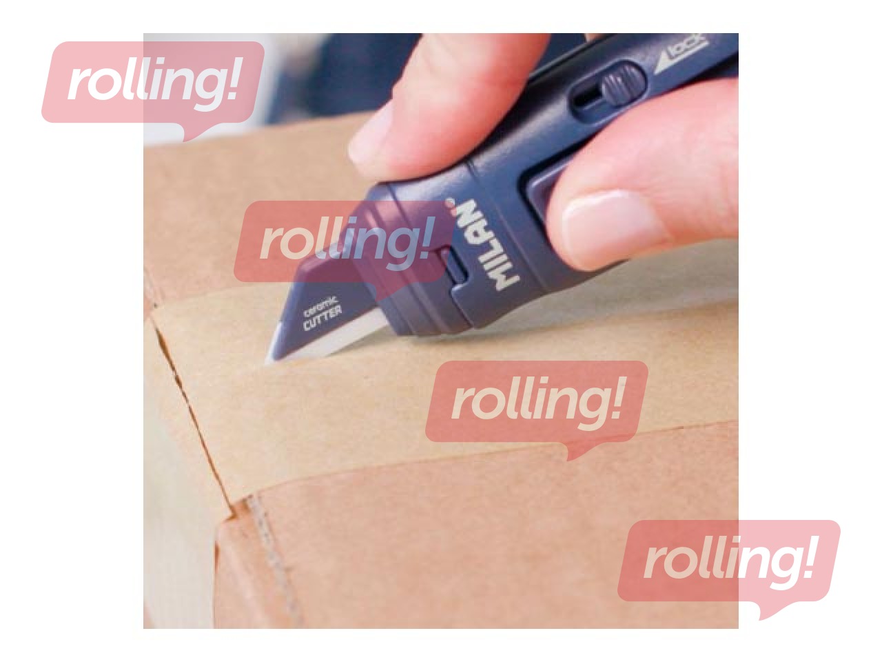 Blade cutter Milan, Stick, with ceramic blade, navy blue