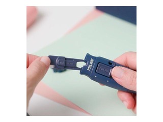 Blade cutter Milan, Stick, with ceramic blade, navy blue