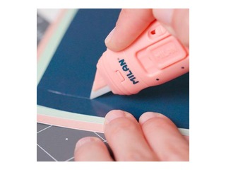 Blade cutter Milan, Stick, with ceramic blade, pink