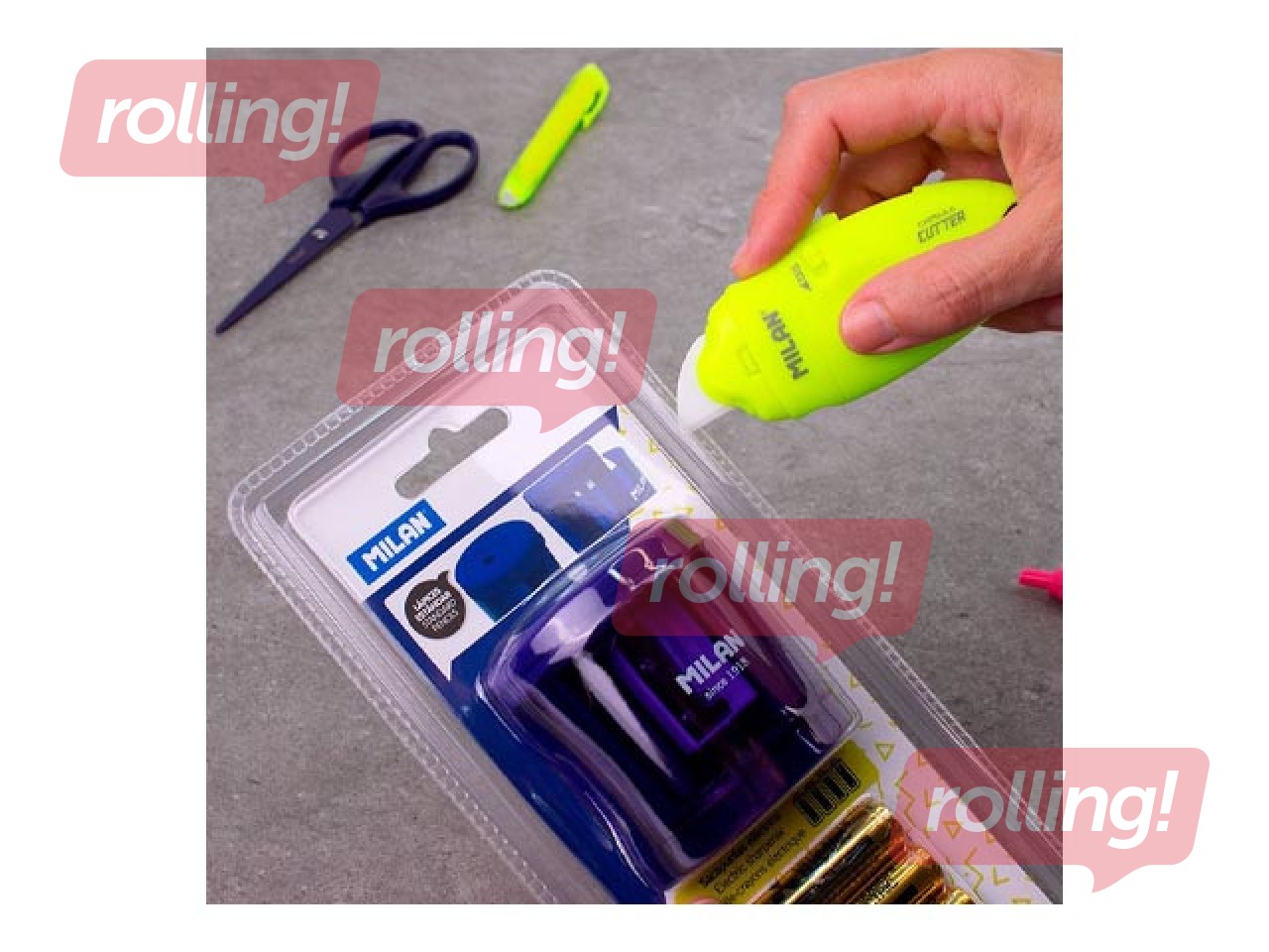 Nazis kancelejas Milan, Capsule Acid, ar keramikas asmeni, dzeltens