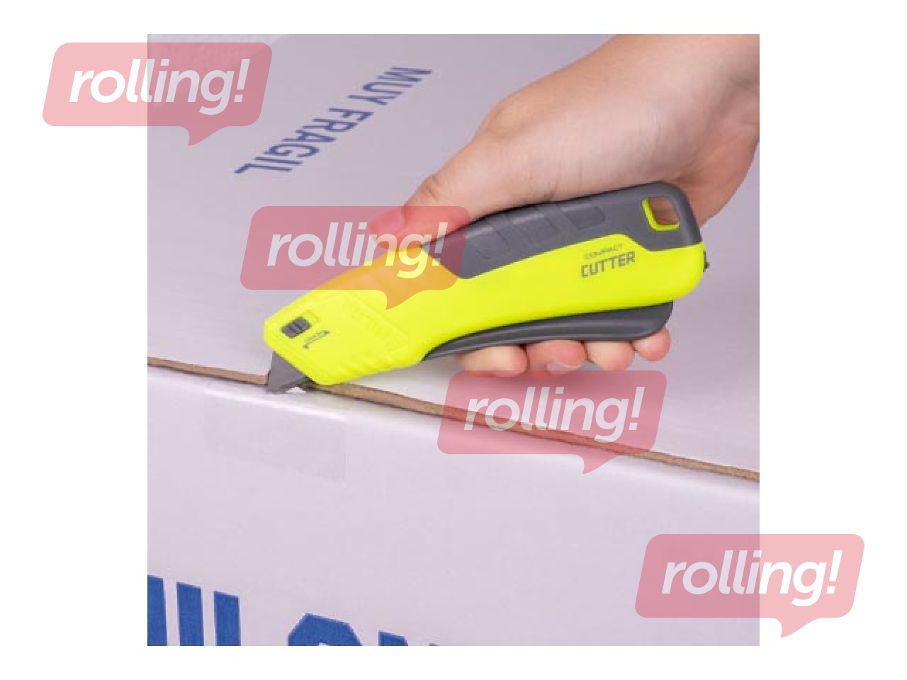 Nazis kancelejas Milan, Compact Acid, ar metāla asmeni, dzeltens