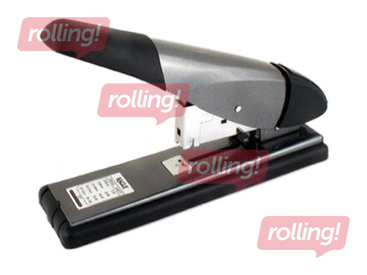 Stapler EAGLE 8538 heavy duty graphite, up to 100 pages, black/grey