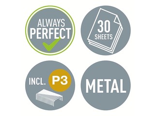 Klammerdaja Leitz 5502 WOW, 30 lehte, sinine