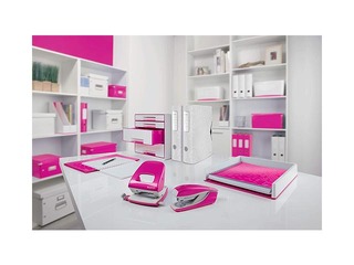 Stapler Leitz 5502 WOW, 30 sheets, pink
