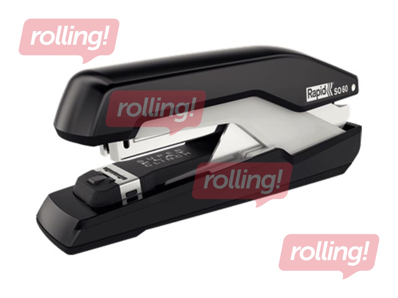 Stapler Rapid SO60, FlatClinch, 60 sheets, black/grey