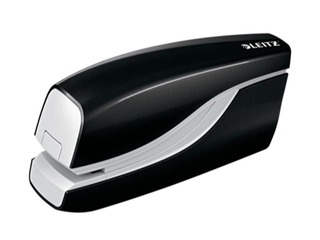 Skavotājs elektriskais Leitz WOW, darbināms ar baterijām, melns