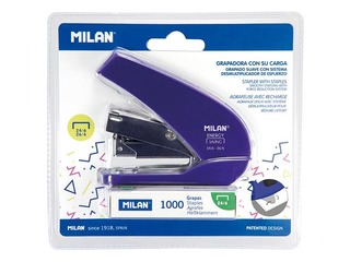 Klammerdaja Milan Acid, 20 lehte, sinine + 1000 tk. Klambrid